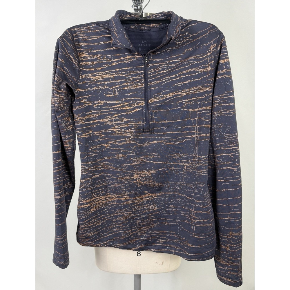 Nike Pro DriFit HalfZip Pullover Activewear Athletic Jacket Womens‎ Med TightFit